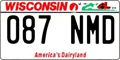 WI license plate 087NMD