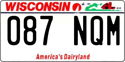 WI license plate 087NQM