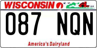 WI license plate 087NQN