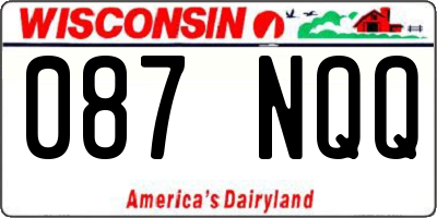 WI license plate 087NQQ