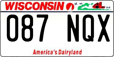WI license plate 087NQX