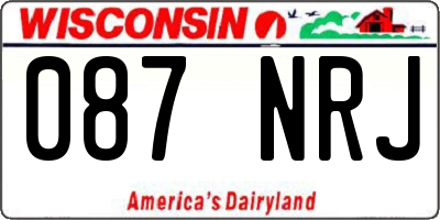 WI license plate 087NRJ