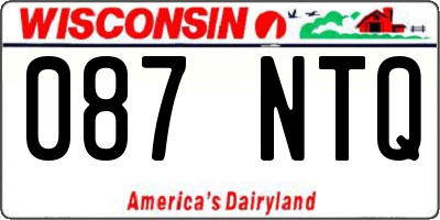 WI license plate 087NTQ