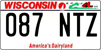 WI license plate 087NTZ