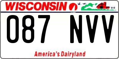 WI license plate 087NVV