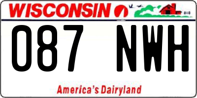 WI license plate 087NWH