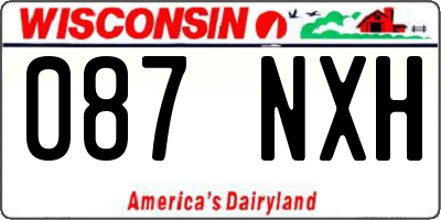 WI license plate 087NXH