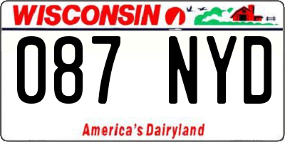 WI license plate 087NYD