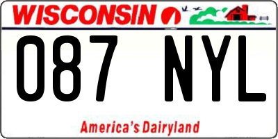 WI license plate 087NYL