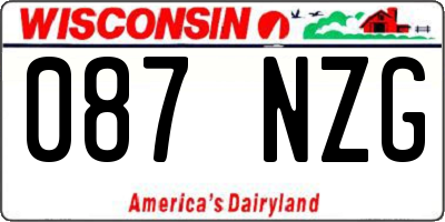 WI license plate 087NZG