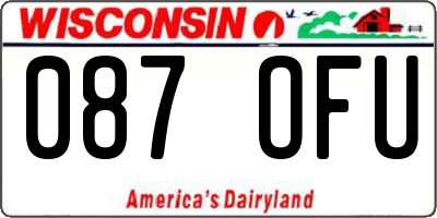 WI license plate 087OFU