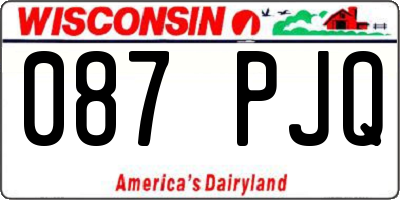 WI license plate 087PJQ
