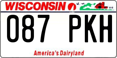 WI license plate 087PKH