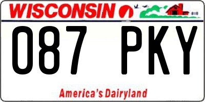 WI license plate 087PKY