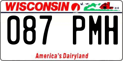 WI license plate 087PMH
