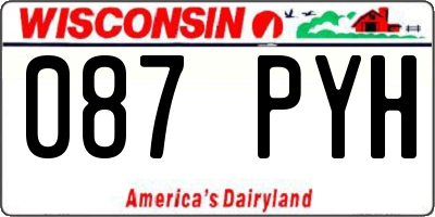 WI license plate 087PYH