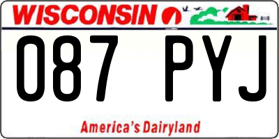 WI license plate 087PYJ