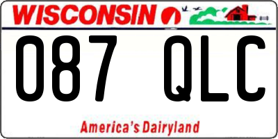 WI license plate 087QLC