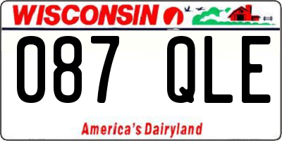 WI license plate 087QLE