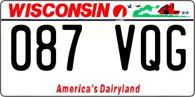 WI license plate 087VQG