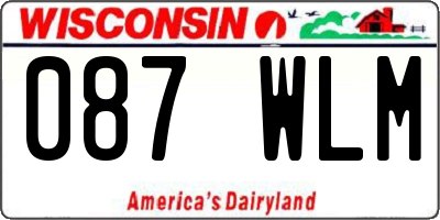 WI license plate 087WLM