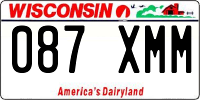 WI license plate 087XMM