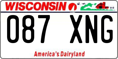 WI license plate 087XNG