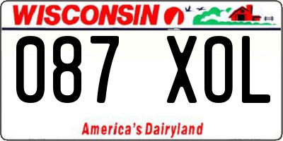 WI license plate 087XOL