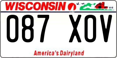 WI license plate 087XOV