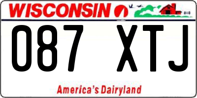WI license plate 087XTJ
