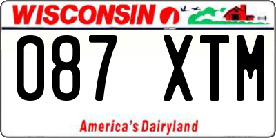 WI license plate 087XTM