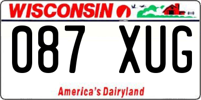 WI license plate 087XUG
