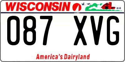 WI license plate 087XVG