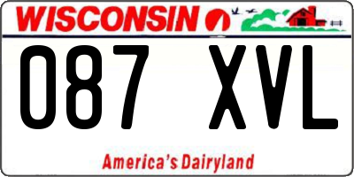 WI license plate 087XVL
