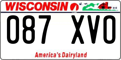 WI license plate 087XVO