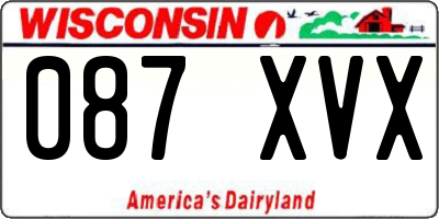 WI license plate 087XVX