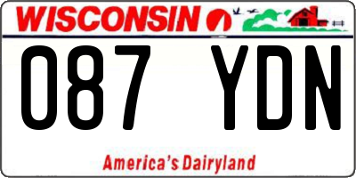 WI license plate 087YDN