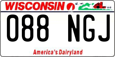 WI license plate 088NGJ