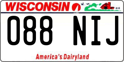 WI license plate 088NIJ