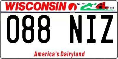 WI license plate 088NIZ