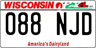 WI license plate 088NJD