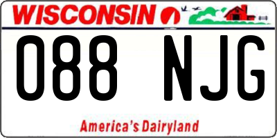 WI license plate 088NJG