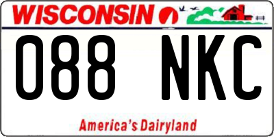 WI license plate 088NKC