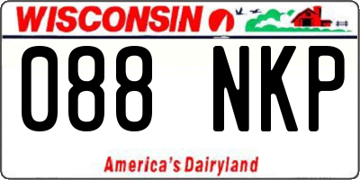 WI license plate 088NKP