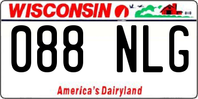 WI license plate 088NLG