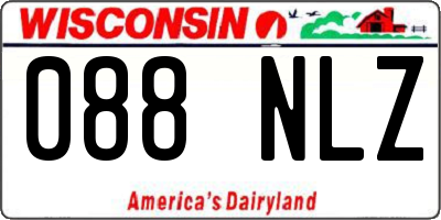 WI license plate 088NLZ
