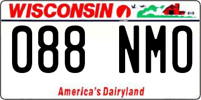 WI license plate 088NMO