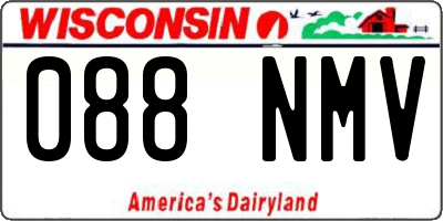 WI license plate 088NMV