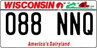 WI license plate 088NNQ