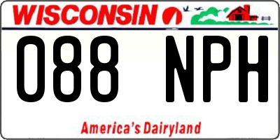 WI license plate 088NPH